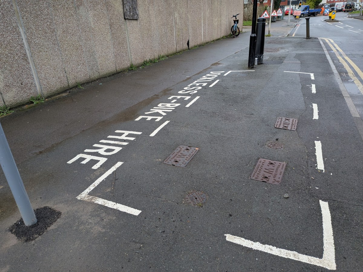 New E-Bike bay collects dust, rather than bikes…