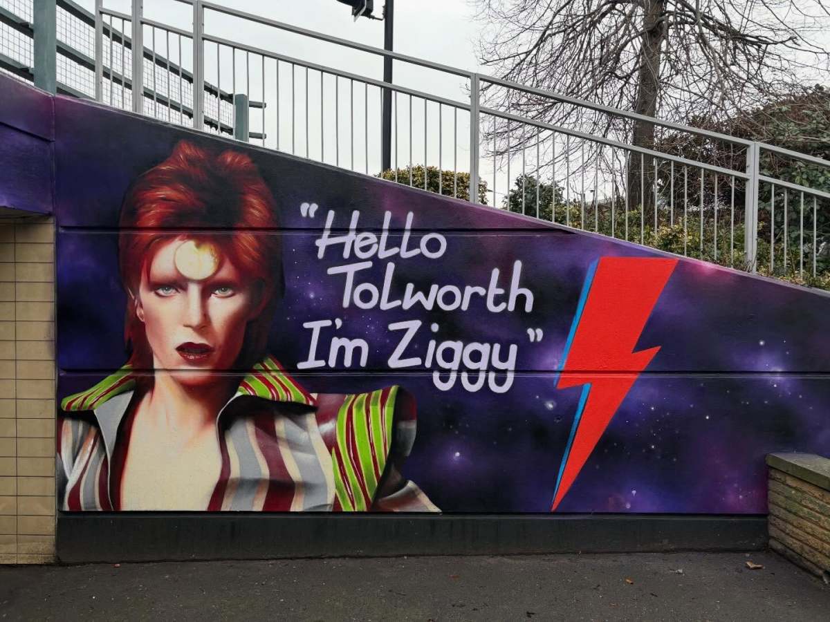 Ziggy’s home! Starman returns to Tolworth